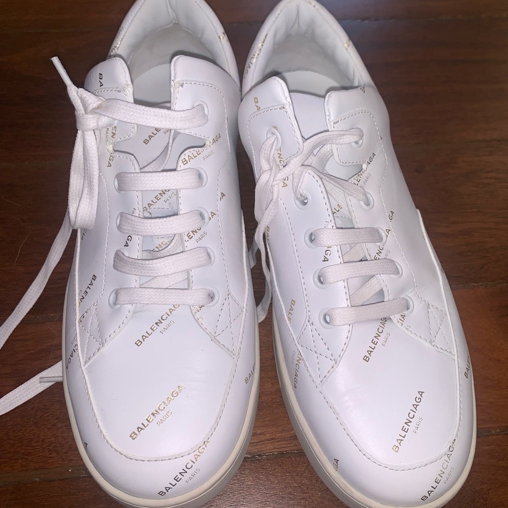 Balenciaga logo printed sneakers